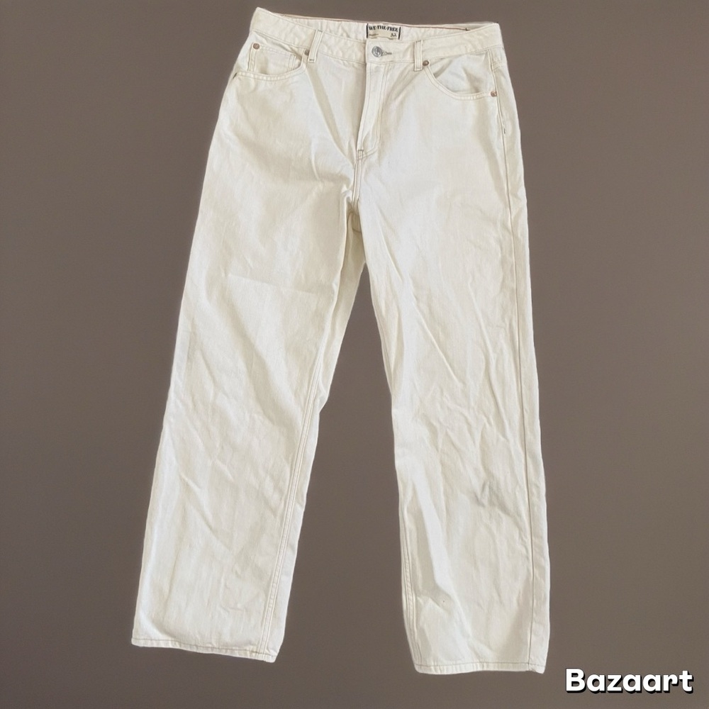 We The Free The‎ White Genuine straight-leg jeans